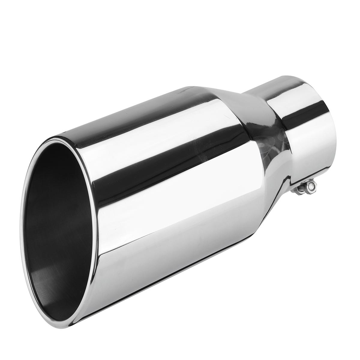 

Универсальный 4-дюймовый впускной 6-дюймовый выпускной наконечник выхлопной трубы длиной 12 дюймов с болтовым креплением, устойчивый к коррозии, с угловым вырезом, для легковых и грузовых автомобилей чёрный