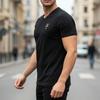 Aeronautica Militare Black T-Shirt Men' V-Neck T-Shirt Scoti006J508-34300
