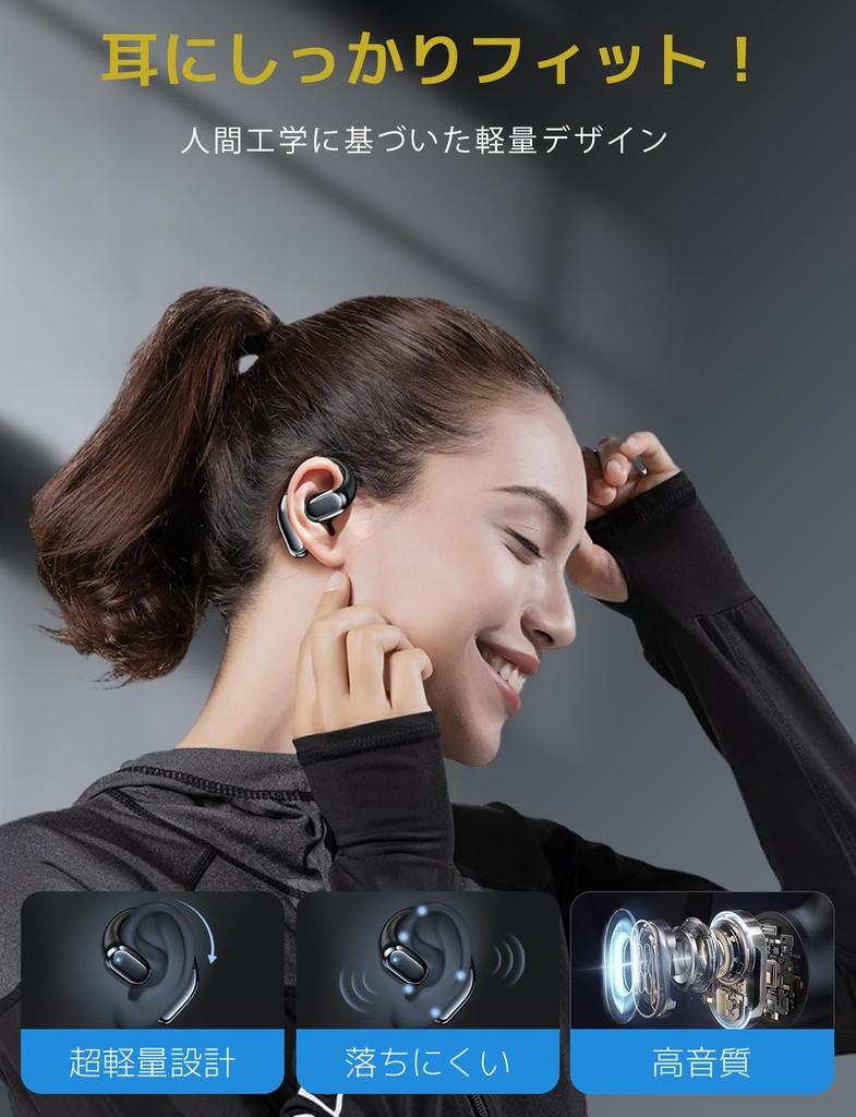 Bluetooth Wireless Earbuds with Bluetooth AI Support Sound Translation Support for 144 Battery Metal Glasses Ideal for and Travel Open-Ear 5.4,