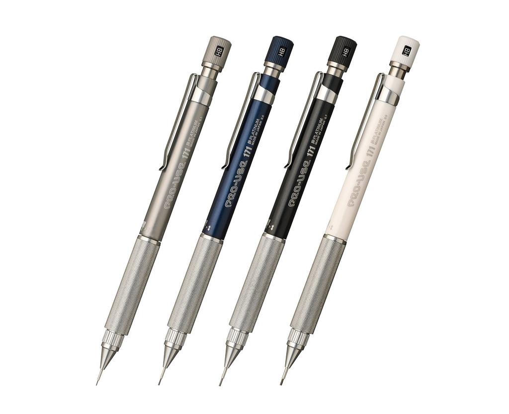Platinum Fountain Pen Mechanical Pencil Pro Use 171 Black 0.7mm MSDA-1500C#1