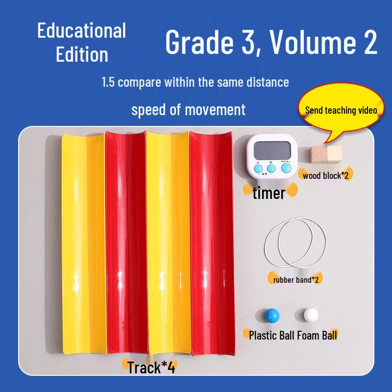 

Набор по естествознанию для 3 класса, 2 семестр: Эксперименты по сравнению скорости