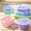 Silicone Food Storage Container With Foldable Design For Refrigerator Organization And Freshness