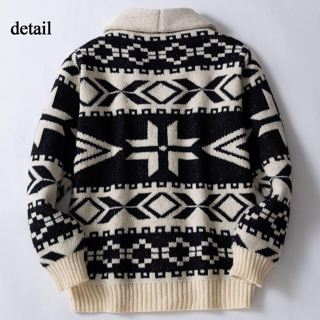 Casual Cardigan Sweaters for Men Vintage Chunky Warm Shawl Collar Long Sleeve Knit Button Down Cardigans Men's Fall Winter Sweater Knitted Outwear
