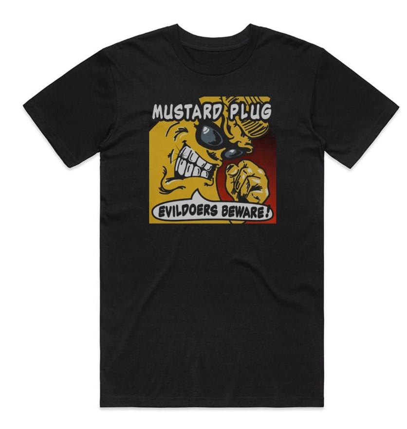 

Mustard Plug Evildoers Beware Album Cover T-shirt, size S-4XL 2XL