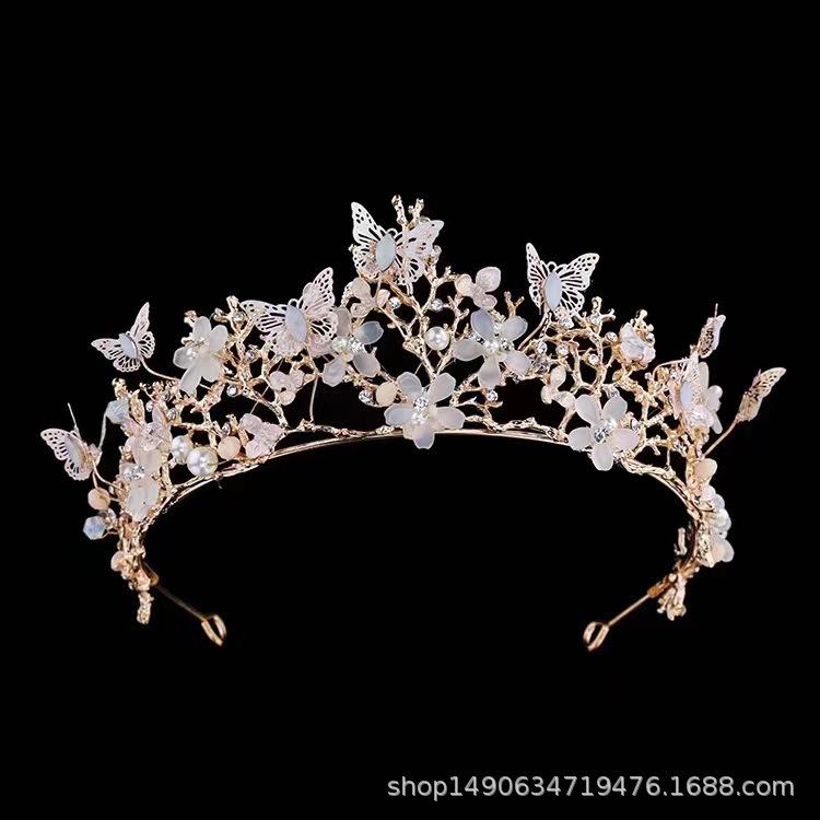 

Свадебная корона Frozen Аксессуары для волос Хрустальная корона Укладка короны День рождения Свадебный темперамент Головной убор Свадебное платье