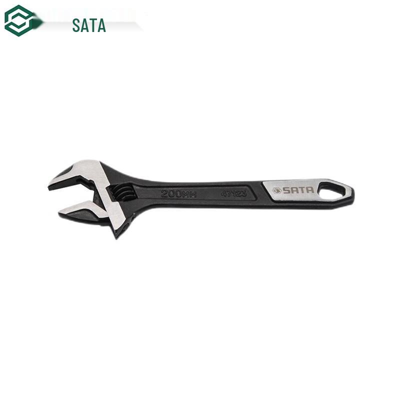 SATA 47123 Large Opening Adjustable Wrench 8 inch