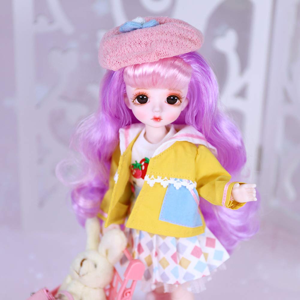 ICY Fortune Days 1/6 28cm BJD Doll, 28 Ball Jointed Doll with Full Set of Clothes and Shoes, Best Gift for Girls 6+ (Woody)