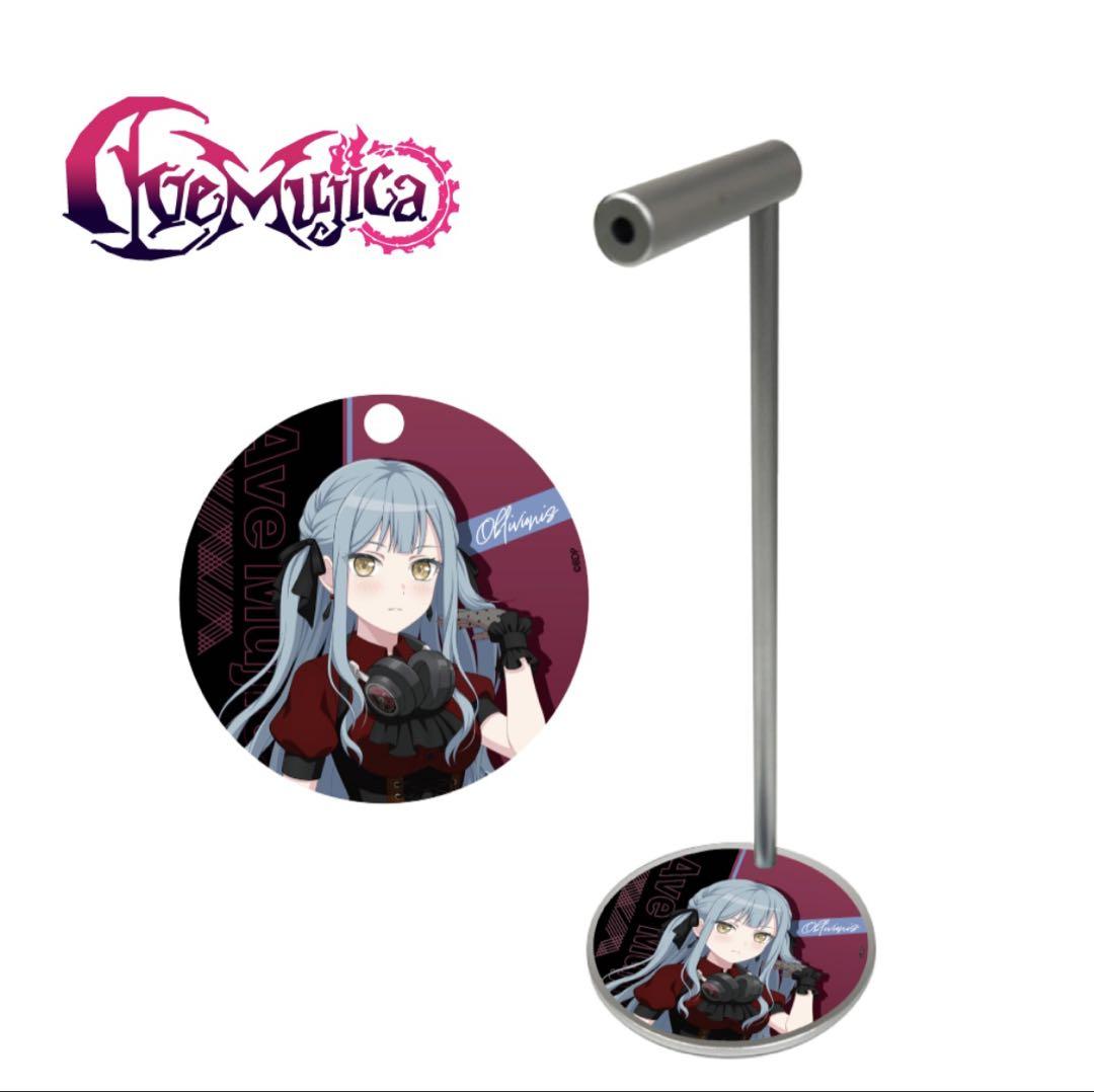 

[Б/У] BanG Dream! Оригинальная алюминиевая подставка для наушников с иллюстрацией от Shoko Toyokawa