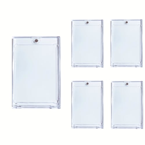 

Magnetic Loader for 5 Trading Cards, 35pt Pokemon Card Case, Magnetic Holder, Pokemon Cards, Sports Cards