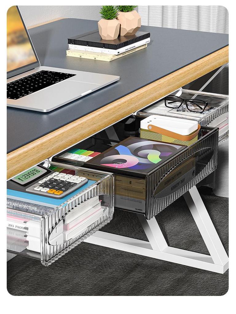 Under-Desk Invisible Stationery Drawer Organizer