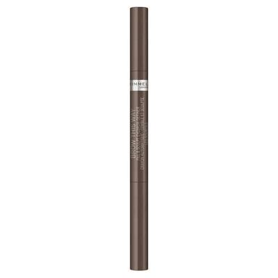 Rimmel Brow This Way 2v1 Fix & Sculpt Středně hnědá