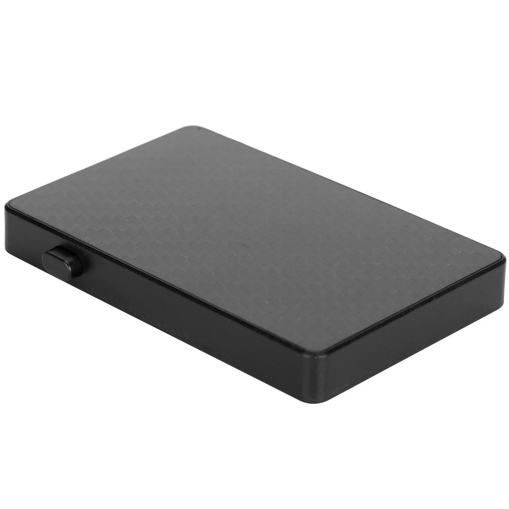 Business Card Holder Portable Anti Theft Carbon Fiber Credit Card Case for Men Women(Black X64#)