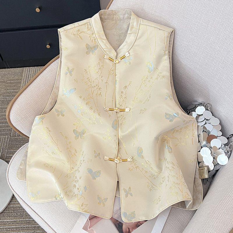 

Vest top, sleeveless disc-buckled vest, and exquisite vest M [Recommended below 50kg]