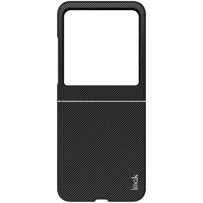 

IMAK Ruiyi Series for Motorola Razr 60/Razr 50 5G/Razr 2024 5G Case Carbon Fiber Leather+PC Phone Cover A