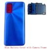 Back Cover For Xiaomi Redmi 9T Rear  Housing Battery Cover with Camera Frame Replacement Parts