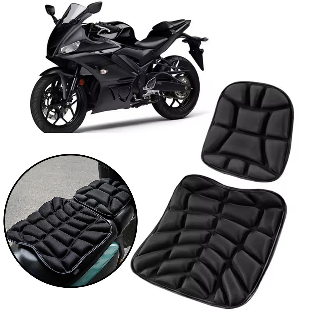 Universal Motorcycle Seat Cover 3D Gel Seat Cushion Anti Seat Rear 1 Breathable Cover Slip Shock Ride Pad Absorbing Front S B7G5