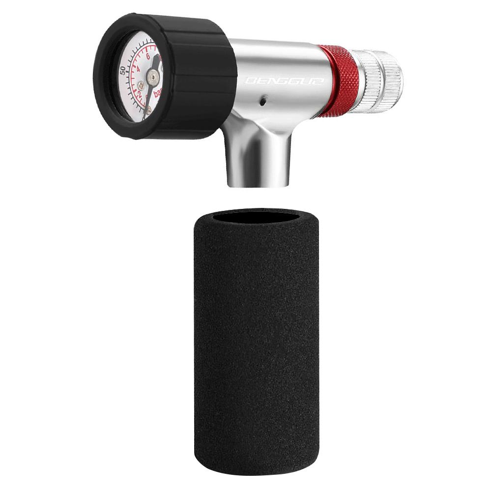 Mini Bicycle Pump with Sponge Cover Portable Tire Inflator Schrader & Presta Valve CO2 Bike Tire Inflator Cycling Accessories