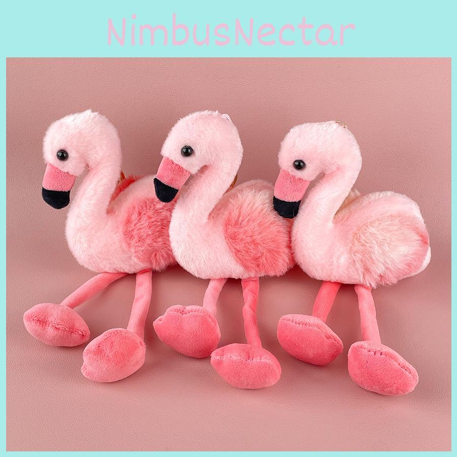Flamingo Stuffed Plush Keychain Decorative Accessory For Gifts