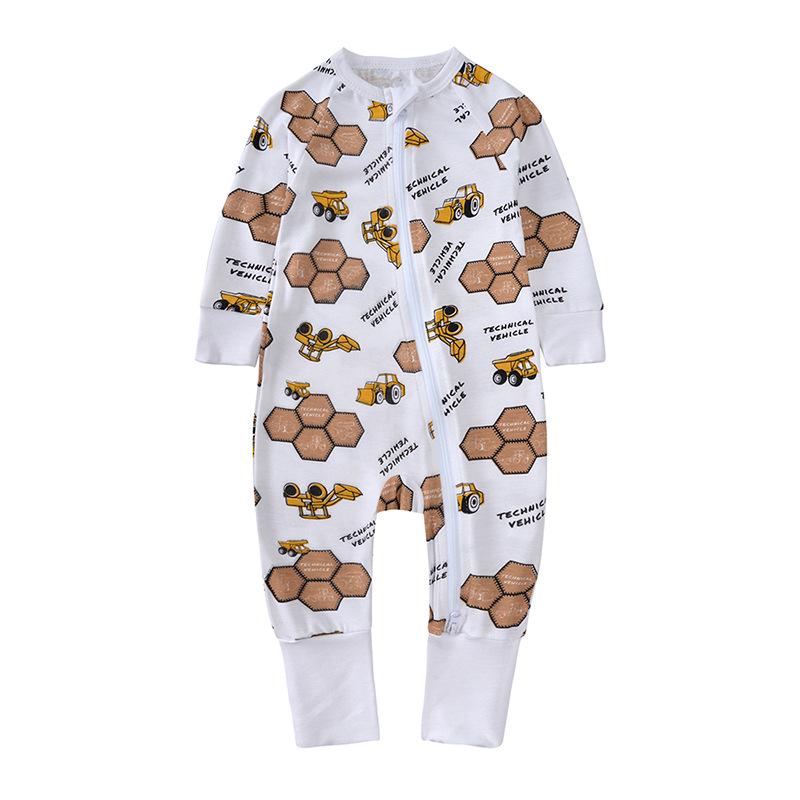 Bamboo Fiber Baby Onesie – Spring/Autumn Casual Homewear Newborn Climbing Suit