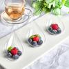 50Pcs Tear Drop Mini Appetizer Plates Reusable Mousse Dessert Desserts Cakes Bowls Plastic Tableware Ice Cream Cup