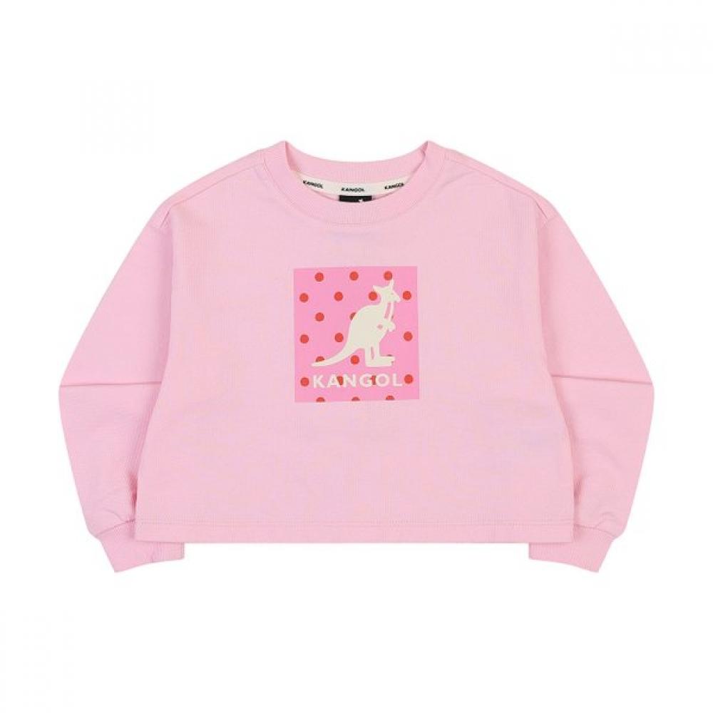 Kangol Kids Kangaroo Dot Graphic Sweatshirt Pink Sa 2106 Pink/110