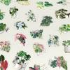 50Pcs/Set Retro Plant Leaves Series 02 PET Clear Stickers Waterproof DIY Fashion Decals Stickers