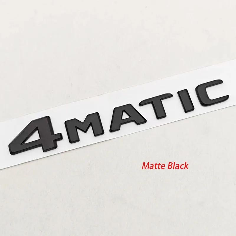 For Mercedes Benz 4MATIC Fender Side Badge Rear Trunk Emblem Decals ABS Car Styling Logo 4 MATIC Auto Sticker Accessories
