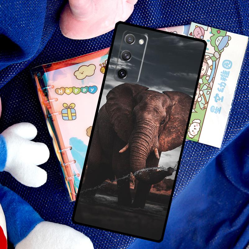 Wild Elephant Head Case For Samsung Galaxy S26 Ultra S25 S24 S23 S22 S21 S10 Plus S20 FE S25 Ultra Cover Funda