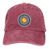 2026 Tiro con l'Arco Arco Freccia Sport Cappellini da Baseball Accessori Cappellino Casual in Denim Usurato Uomo Donna Outdoor Tutte le Stagioni