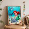 Disney Digital Oil Painting Diy Oil Painting Hand Painting Mermaid Dolphin Ocean Scene Living Room Bedroom Decoration Painting