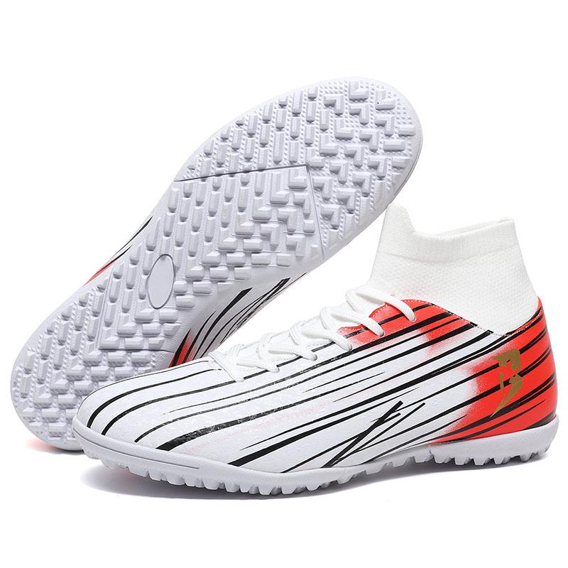 New High-Top Student Football Shoes with Long And Broken Pins for Training And Matches Professional  Youth Sports Shoes