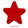 10Pcs 6.5CM Colorful Plush Star Appliques For Handmade Bag Garment Shoe Decoration Hair Accessories and Sewing Craft