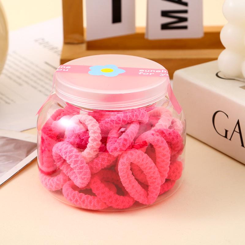 Cute Candy Color Hair Ties for Girls - Non-Damaging Rubber Bands & Towel Rings