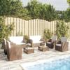 Day and Night - Day and Night Garden Furniture Set 8 Pieces and Brown Synthetic Rattan Cushions