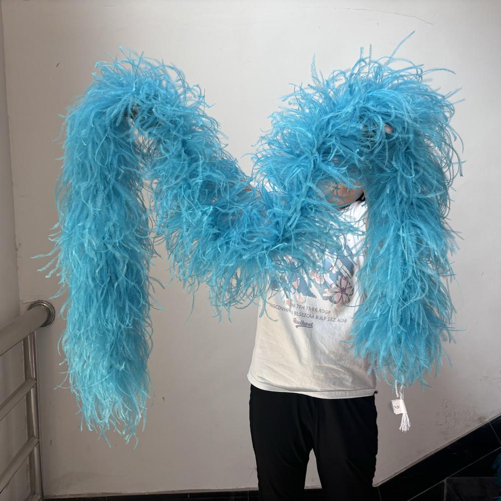 DIY Weißer STRAUSSENFEDER boa 1 6 10 15 35lagig Straußenfeder boa Besatz Tanzkleid Hochzeit Basteln Halloween Kundenspezifische Lieferung auf Lager