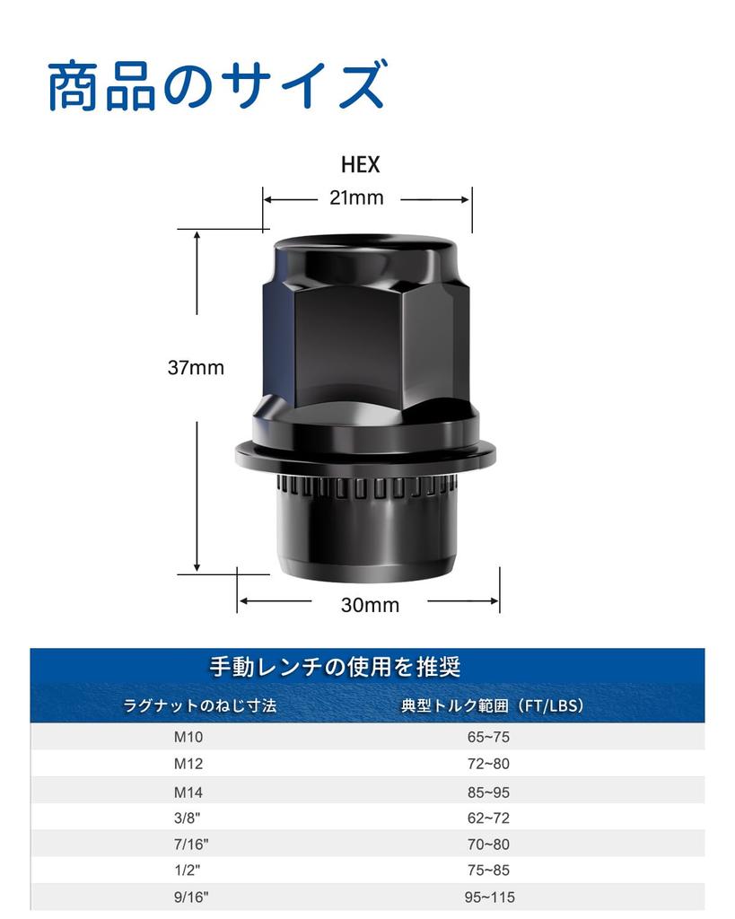 GAsupply Lug Nuts For 5 Nut Type Aluminum Wheels, 1.5 Inches (37 Mm), Short