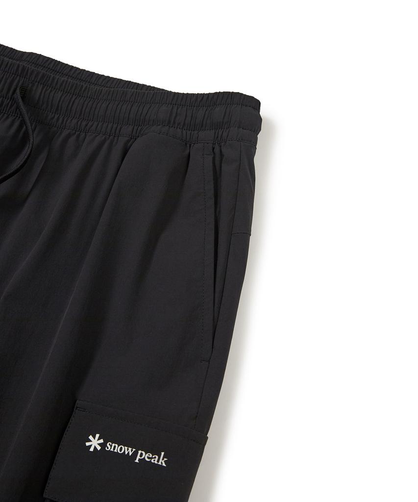 SNOWPEAK APPAREL Thin Tech Woven Cargo Jogger Pants Black (S24Muspt62)