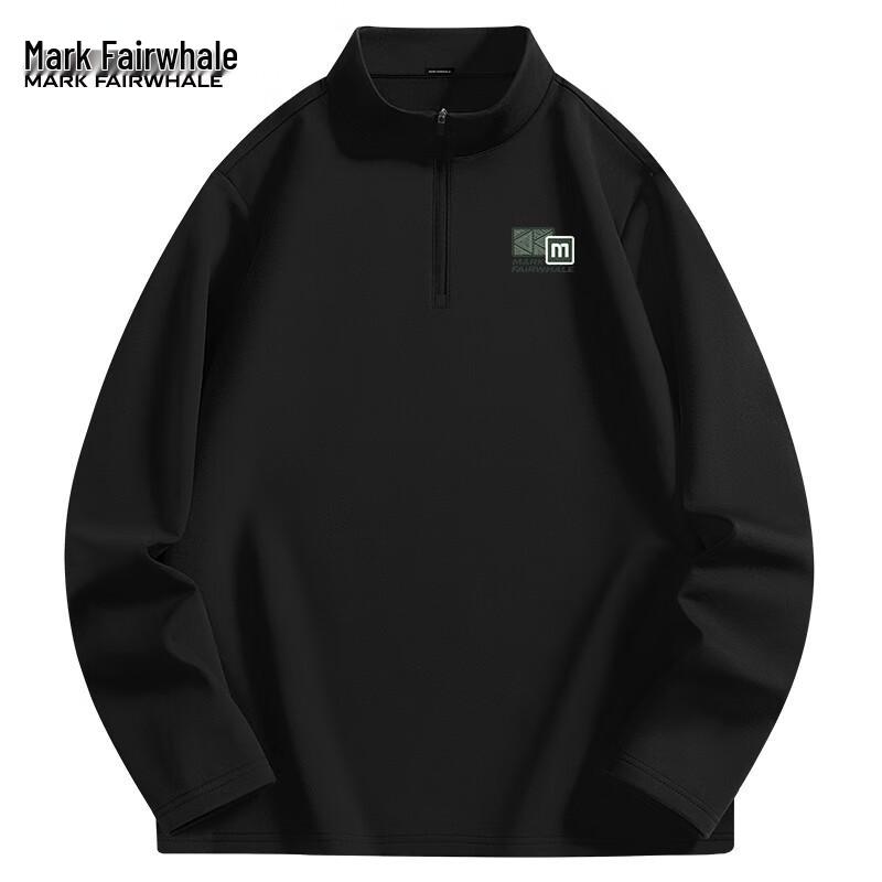 Mark Fairwhale Men's Fleece Lined Half-Zip Long Sleeve T-Shirt