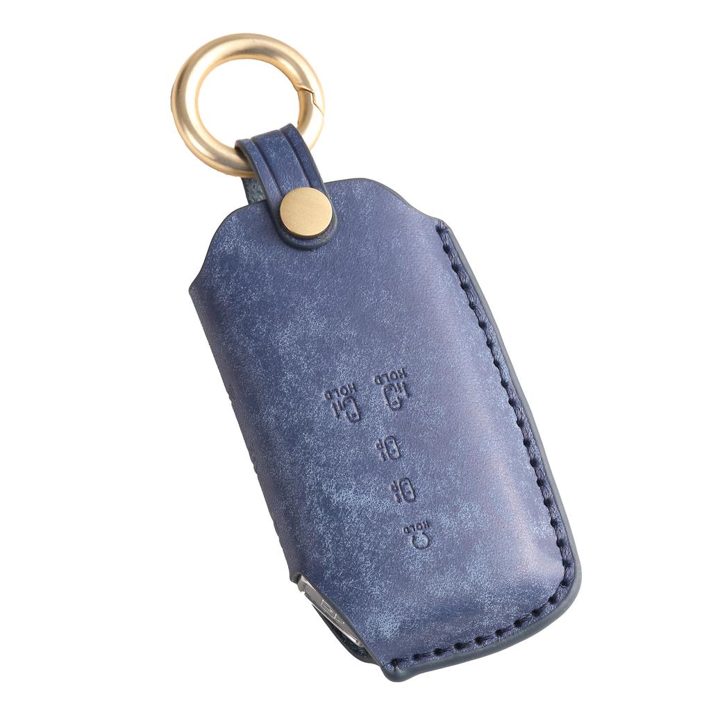 Suitable for Kia Business Car Leather Key Cover Handmade Leather High-end Key Bag Shell Ring