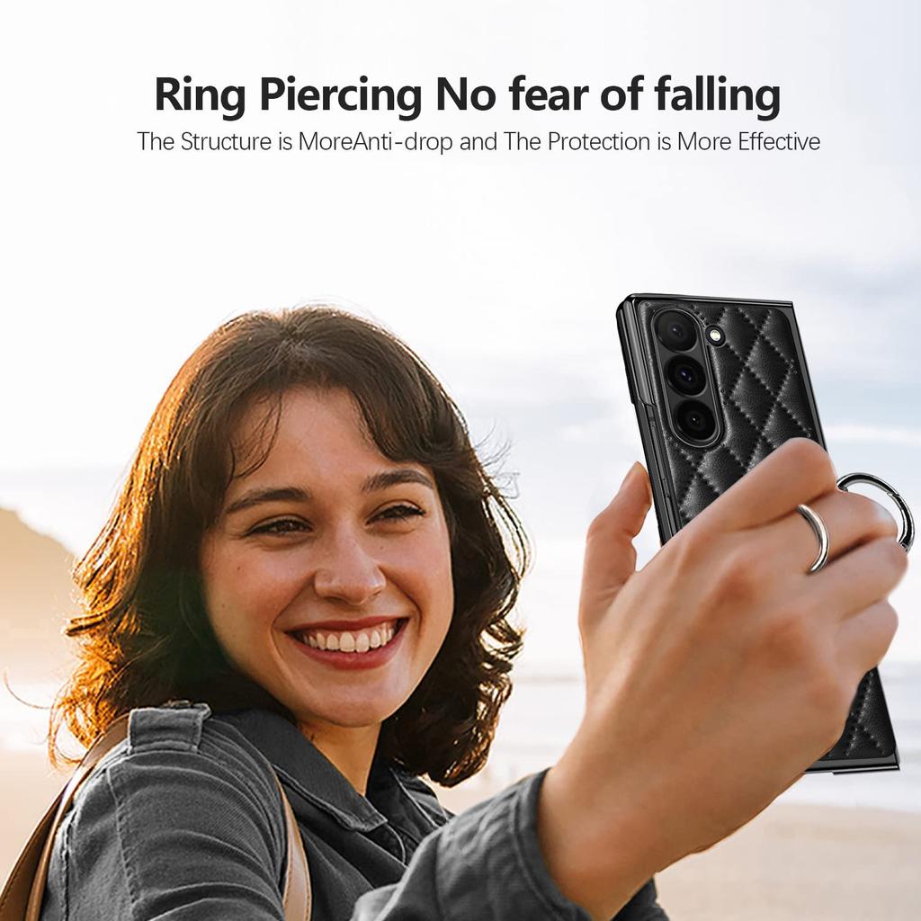 Luxurious Fragrant Ring Electroplated Polychrome Phone Case for Women Compatible with Samsung Galaxy Z Fold 7/6/5