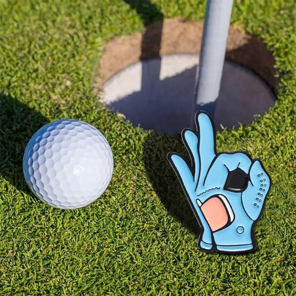 Magnetic Golf Ball Mark Cartoon Pattern Golf Hat Marker Funny Golf Cap Clip  Baseball Cap Clips