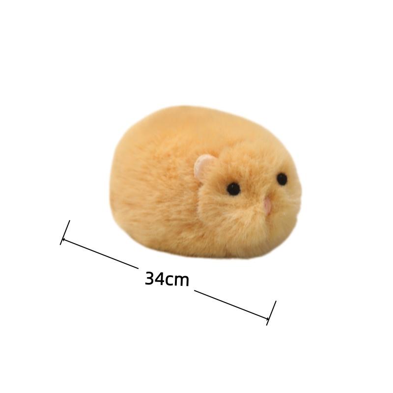 Gouden Hamster Pluche Speelgoed 1234Cm Muis Gevulde Pop Sleutelhanger Rugzak Hanger Kussen Kussenbank Creatieve Verjaardagscadeaus