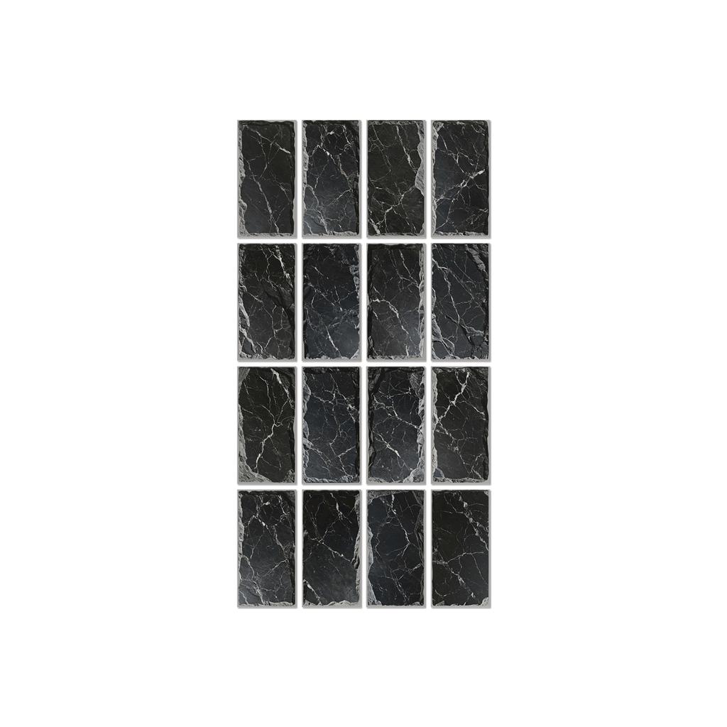 Stone Pattern Pe Foam Thickened Tile Sticker, Self-Adhesive Wall Sticker Waterproof And Oil-Proof Kitchen Bathroom Renovation Wallpaper