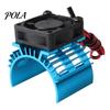 Metal Electric Motor Heat Sink 5V Cooling Fan for RC Parts 1/10 Car 540 550