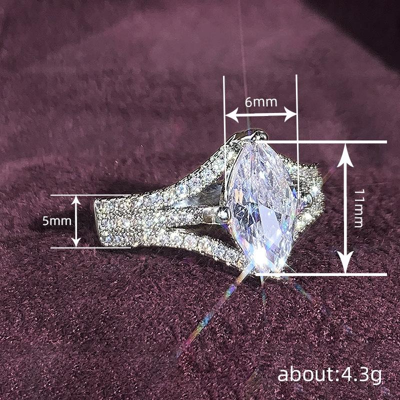 Dream stacked horse eye geometric ring woman, light luxury high-end personalized ring, niche trendy design jewelry