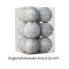 12Pcs Christmas Ball Decoration Decorative for Farmhouse Cabinet Living Room