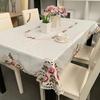 Europäische pastorale Stickerei Tischdecke Hohl-Jacquard-Stoff Haushalt Kaffeetischmatte Tischmatte Wärmeisolierung Tischdecke