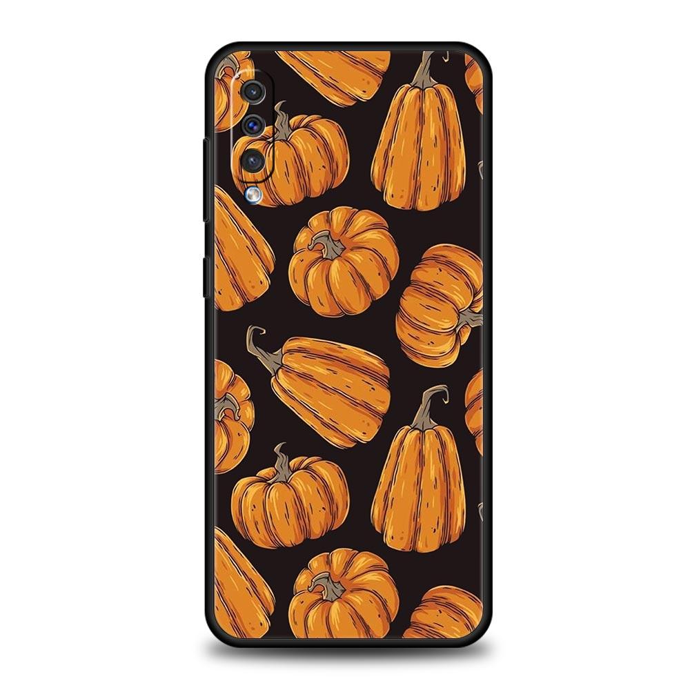 leaves fall fox pumpkin Halloween Case For Samsung A54 A52 A14 A50 A70 A30 A40 A20S A20E A02S A12 A22 A34 A42 A32 5G A04s Cover