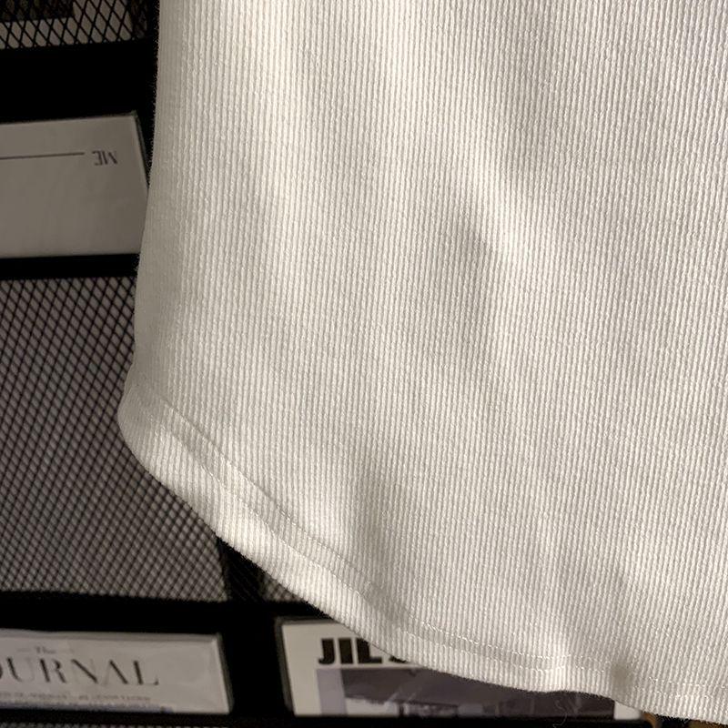 Women's Slim Fit Hot Girl Style Threaded Polo T-Shirt - Short-Sleeved & Cropped for Summer