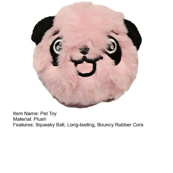 Brinquedo de Bola que Faz Barulho para Cachorro Pelúcia Bola de Borracha Saltitante Brinquedo de Mastigar para Cachorro Brinquedo Interativo para Filhotes Dentição para Cães Pequenos e Médios